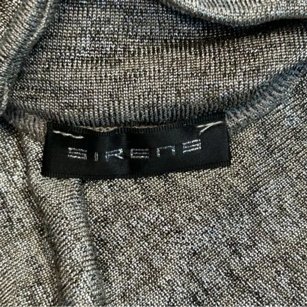 Sirens metallic silver taupe brown draped asymmetrical mermaid bodycon skirt - Picture 10 of 12